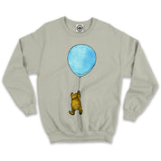 Winnie-The-Pooh With Balloon Unisex Crew Sweatshirt