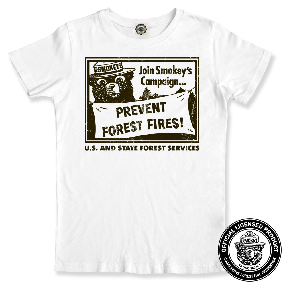 Smokey Bear "Join Smokey's Campaign" Kid's Tee