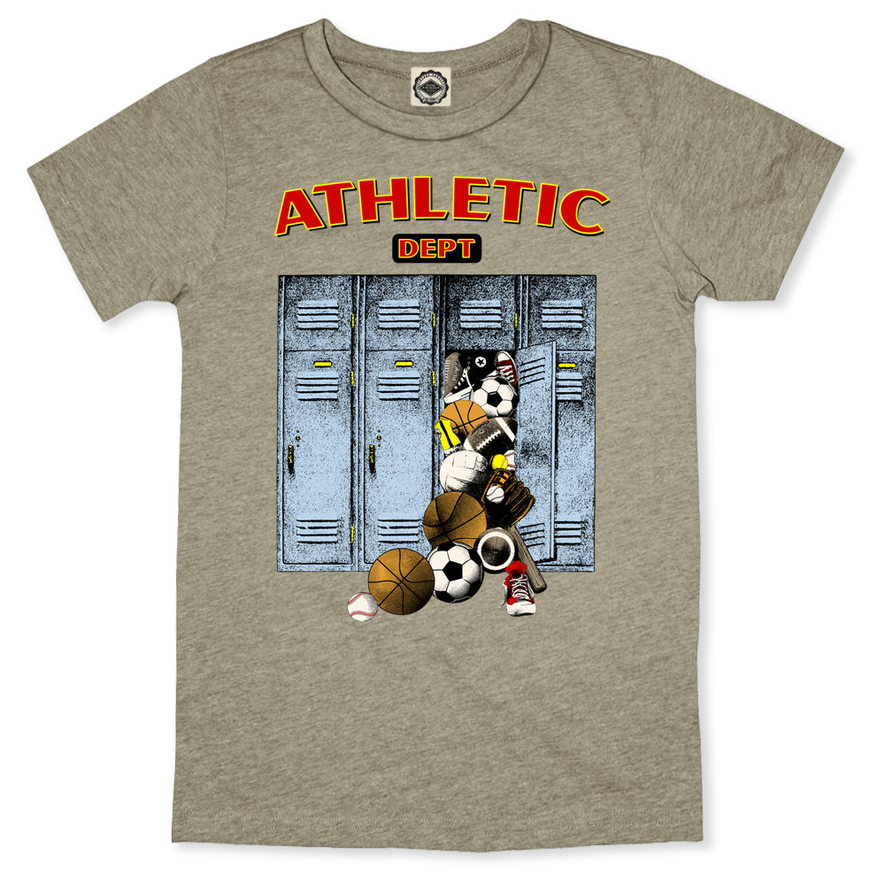 Classic HP Athletic Dept. Lockers Toddler T-Shirt in Heather Stone