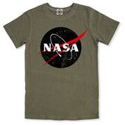 Black Official NASA Logo Kid's T-Shirt in Black