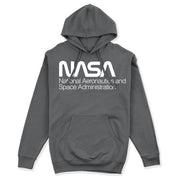 NASA (National Aeronautics And Space Administration) Unisex Hoodie in Charcoal