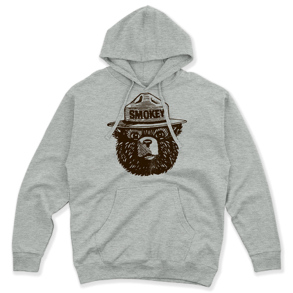 Official Smokey Bear Unisex Hoodie in Heather