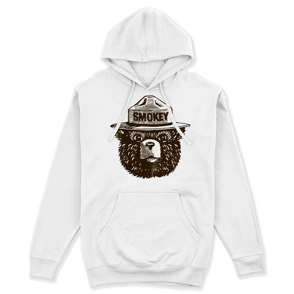Official Smokey Bear Unisex Hoodie in White