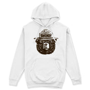 Official Smokey Bear Unisex Hoodie in White