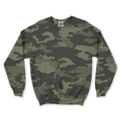 Unisex Go-To Crew Sweatshirt (Camouflage) in Army Camo