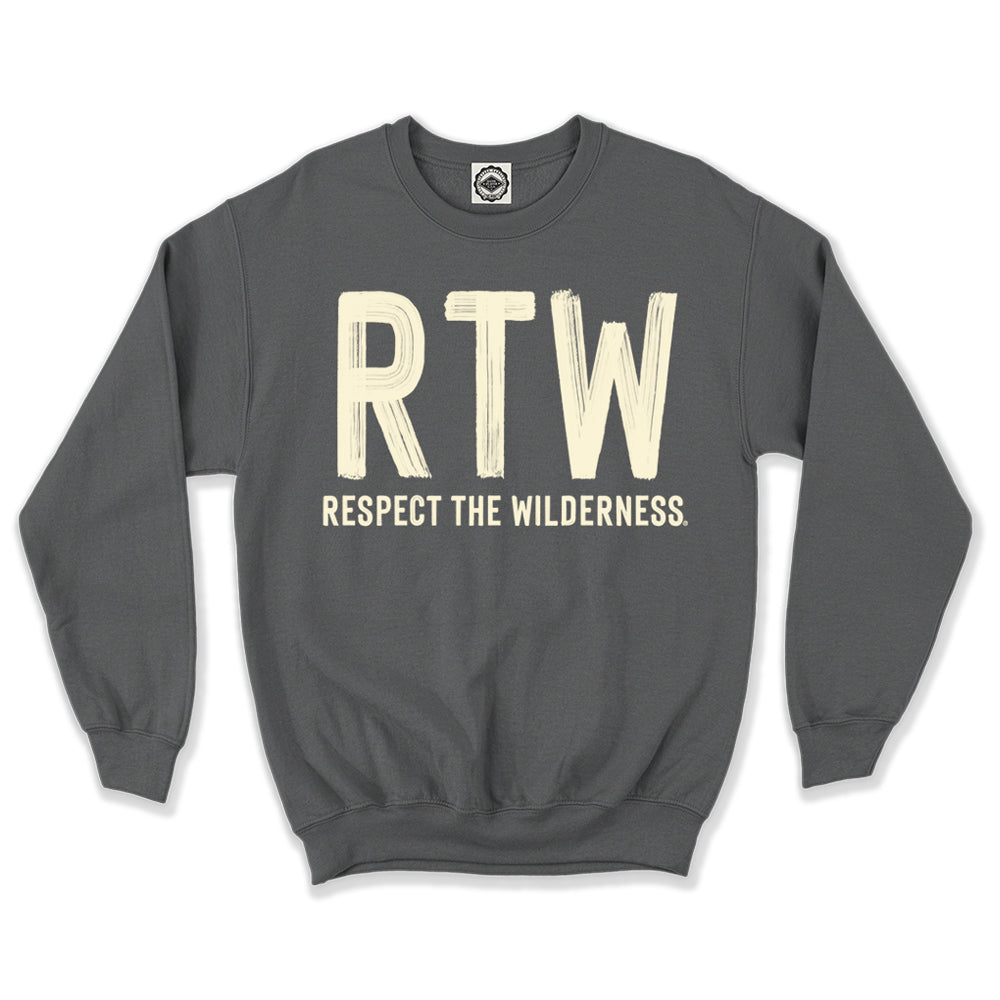 RTW (Respect The Wilderness) Brush Logo Unisex Crew Sweatshirt