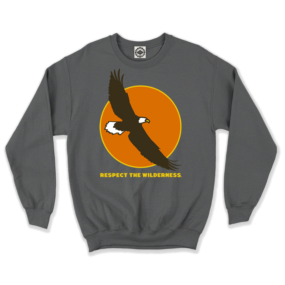 Respect The Wilderness Eagle Logo Unisex Crew Sweatshirt
