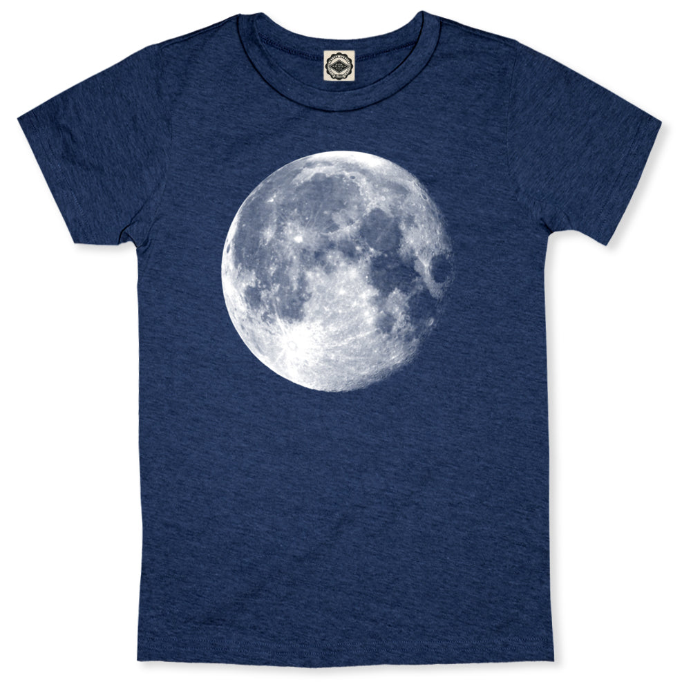 Full Moon Men's T-Shirt in Heather Navy