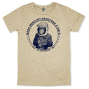 NASA Ham The Astrochimp Men's T-Shirt in Heather Tan