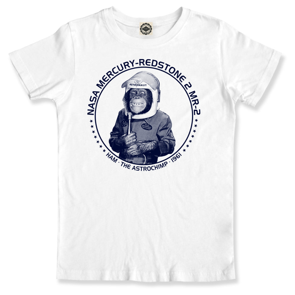 NASA Ham The Astrochimp Men's T-Shirt in White