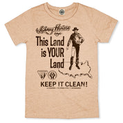 Johnny Horizon "This Land Is Your Land" Men's T-Shirt in Heather Peach