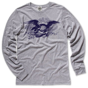 American Eagle (E Pluribus Unum) Men's Long Sleeve T-Shirt in Grey