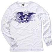 American Eagle (E Pluribus Unum) Men's Long Sleeve T-Shirt in White