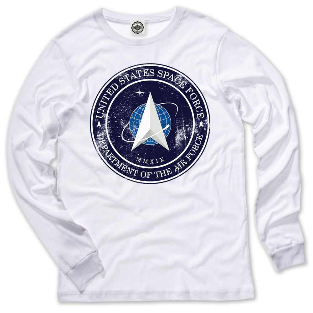 Official US Space Force Logo Men's Long Sleeve Tee