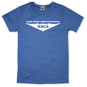 NASA/NACA (National Advisory CommitT-Shirt For Aeronautics) Logo Men's T-Shirt in Heather Royal