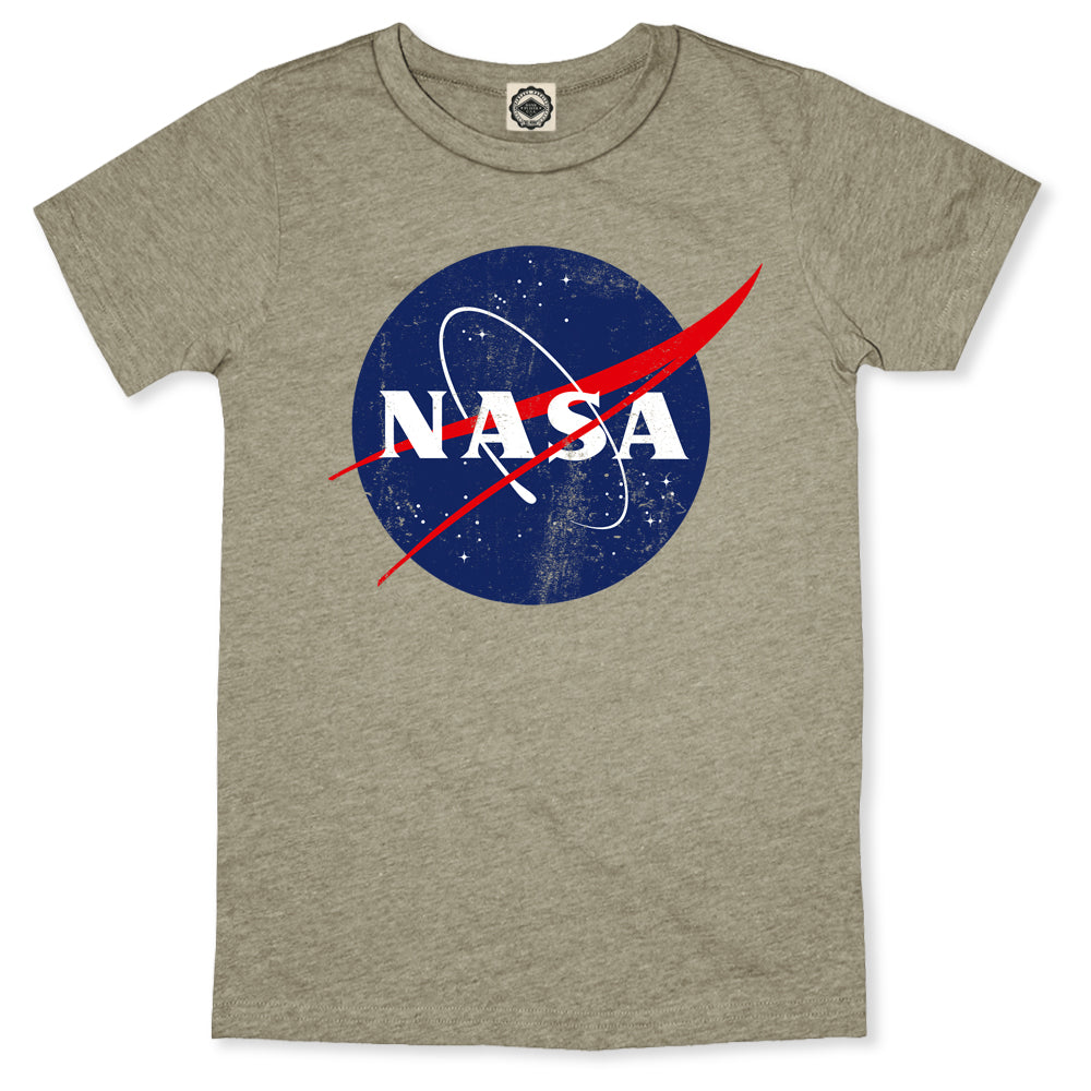 Official NASA Logo Infant T-Shirt in Heather Stone