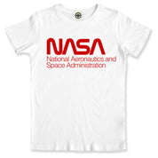 NASA (National Aeronautics And Space Administration) Logo Men's T-Shirt in White