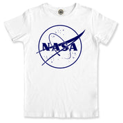NASA 1 Color Logo Infant T-Shirt in White