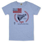 NASA Project Mercury/Freedom 7 Capsule Men's T-Shirt in Heather Blue