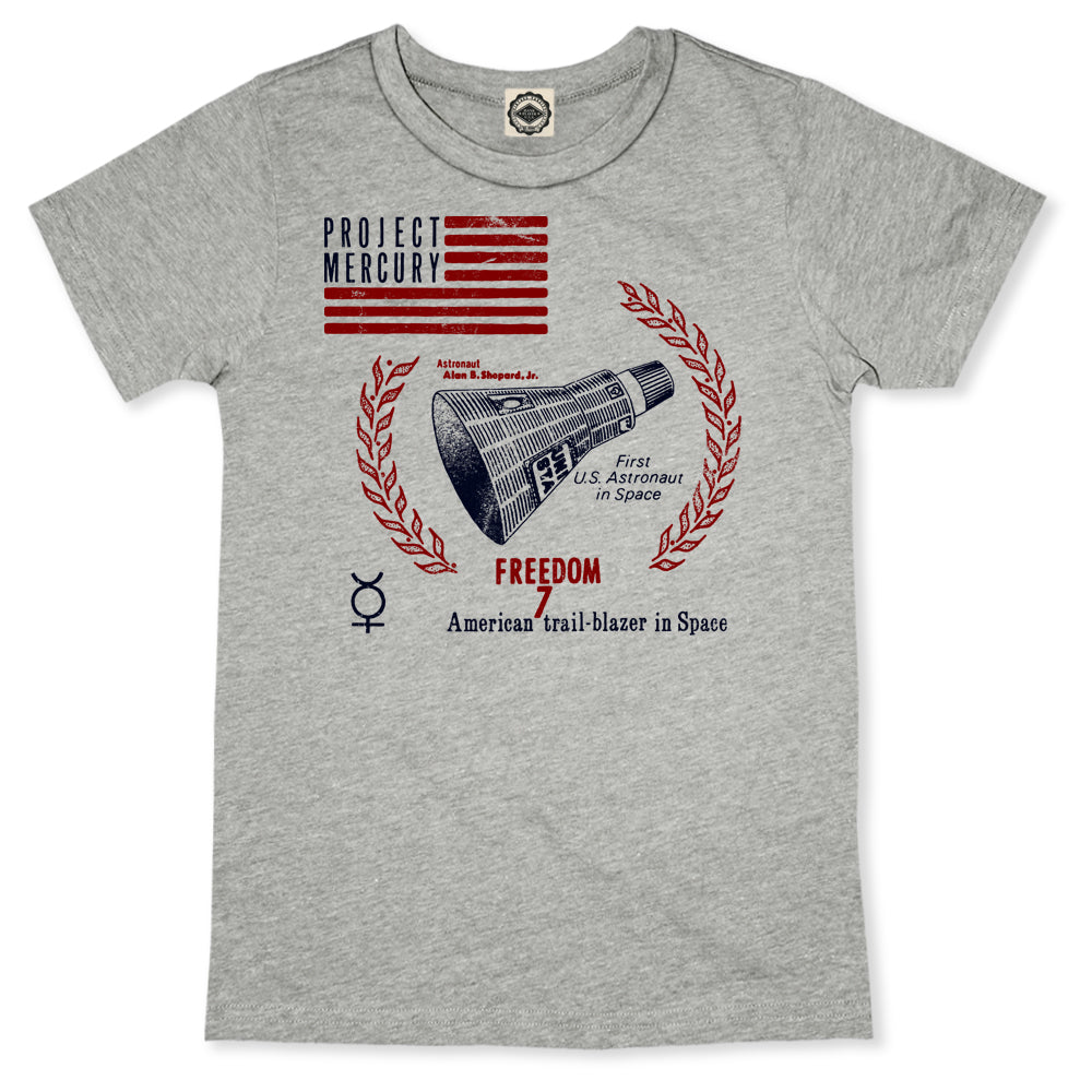 NASA Project Mercury/Freedom 7 Capsule Men's T-Shirt in Grey