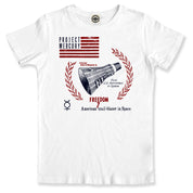 NASA Project Mercury/Freedom 7 Capsule Kid's T-Shirt in White