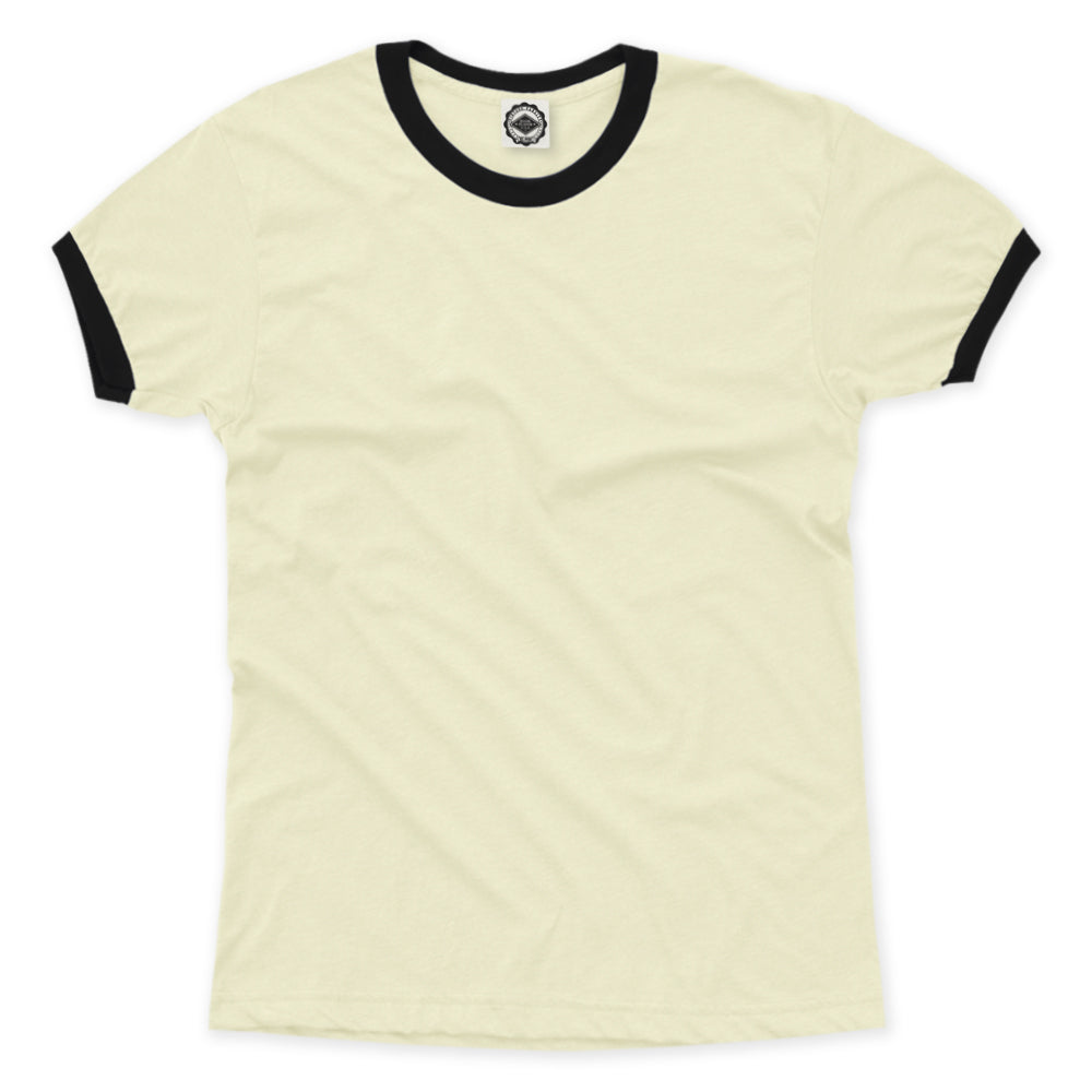 Go-To Men's Ringer T-Shirt in Cream