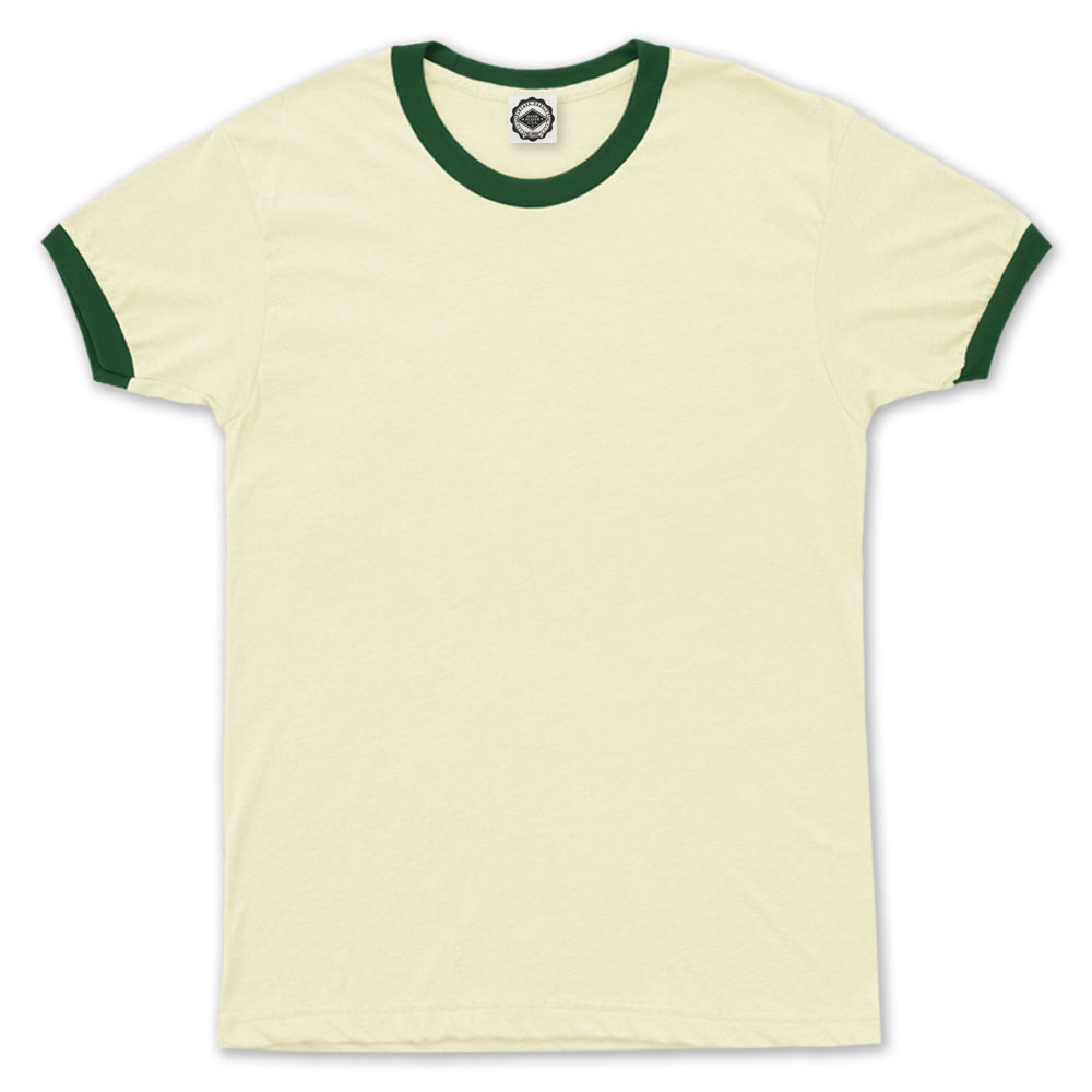 Go-To Men's Ringer T-Shirt in Cream