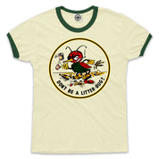 Vintage Litter-Bug Men's Ringer T-Shirt in Cream