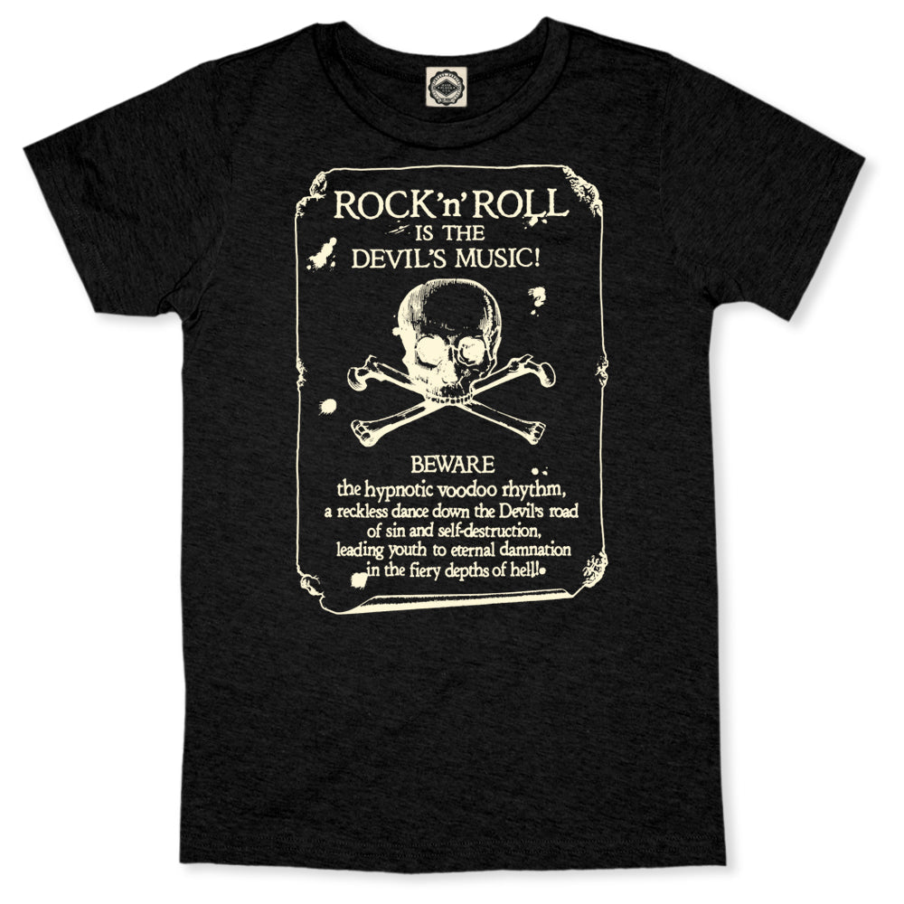 Rock 'N Roll Is The Devil's Music Men's T-Shirt in Black