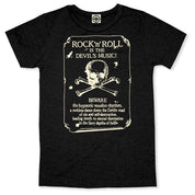 Rock 'N Roll Is The Devil's Music Men's T-Shirt in Black