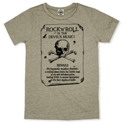 Rock 'N Roll Is The Devil's Music Men's T-Shirt in Heather Stone
