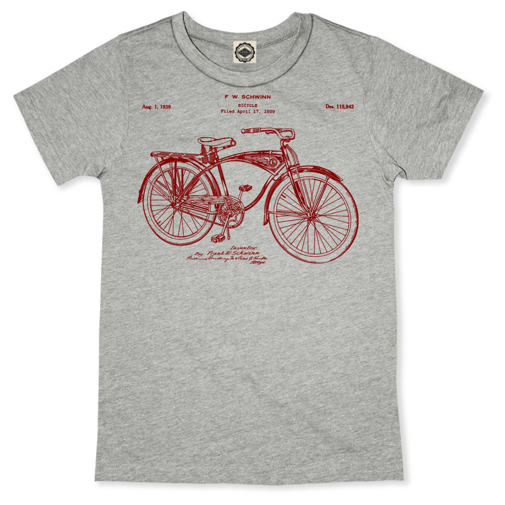 Schwinn Bicycle Patent Men's T-Shirt in Grey