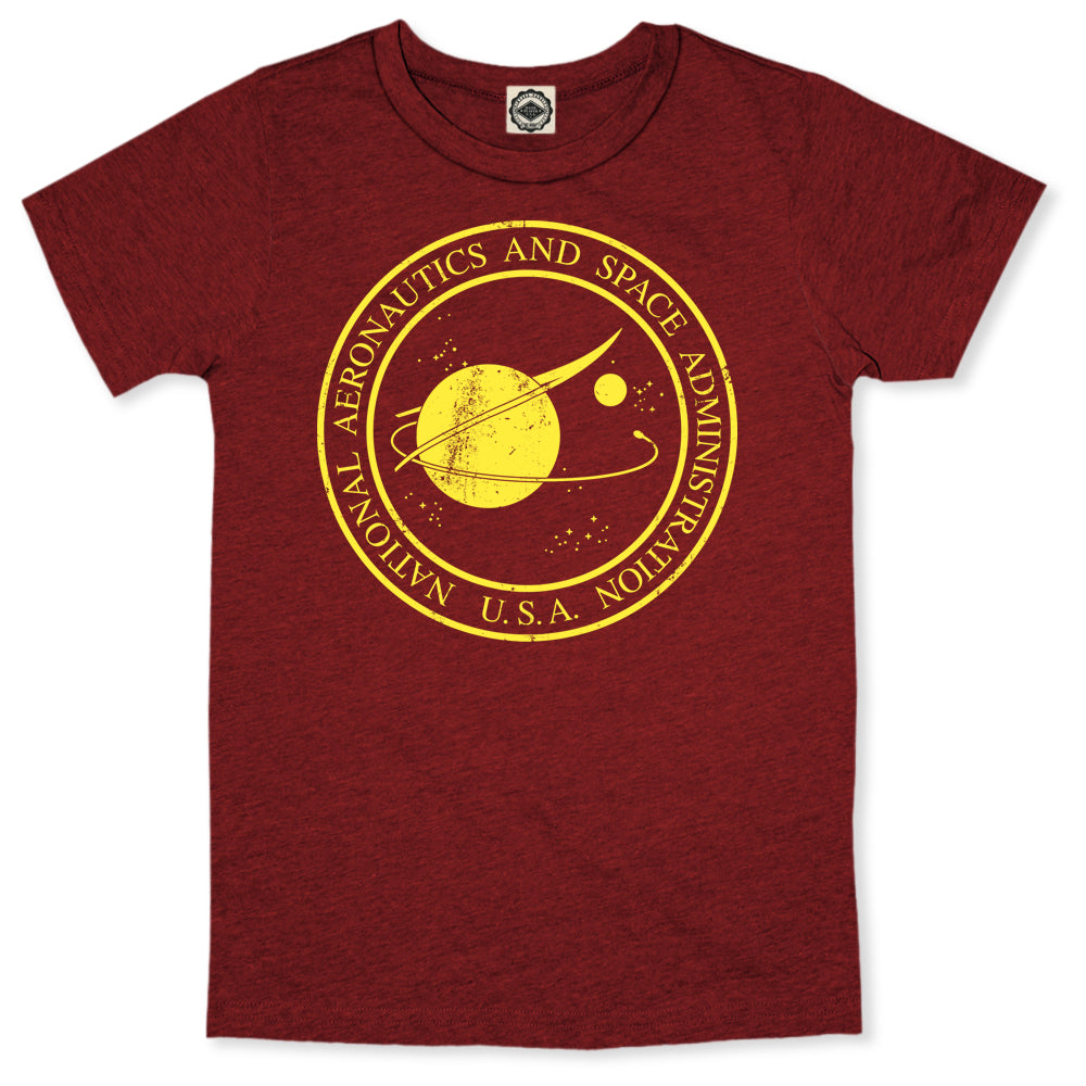 Original NASA Seal Men's T-Shirt in Heather Burgundy