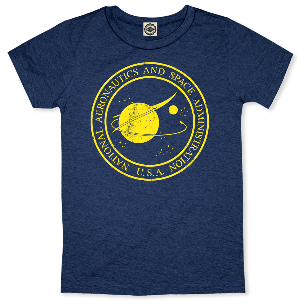 Original NASA Seal Toddler T-Shirt in Heather Navy