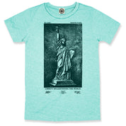 Statue Of Liberty Patent Men's T-Shirt in Heather Mint