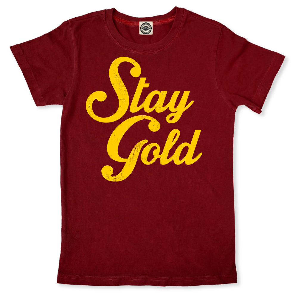 Stay Gold Kid's T-Shirt in Gold