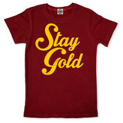 Stay Gold Kid's T-Shirt in Gold