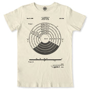 Vinyl Record Patent Men's T-Shirt in Cream