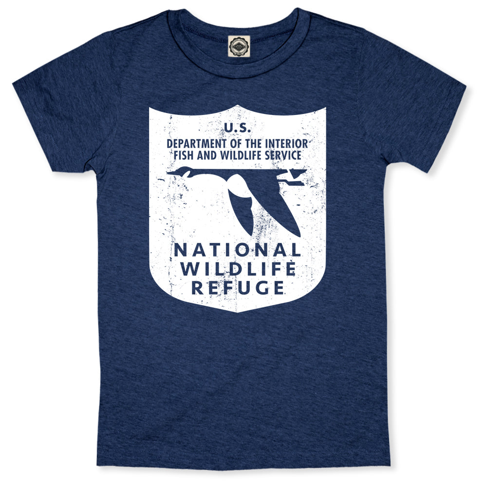 National Wildlife Refuge Logo Women's Boyfriend Tee