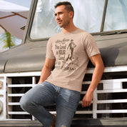 Johnny Horizon "This Land Is Your Land" Men's T-Shirt in Heather Tan