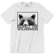 Respect The Wilderness B/W Bear Unisex Tee