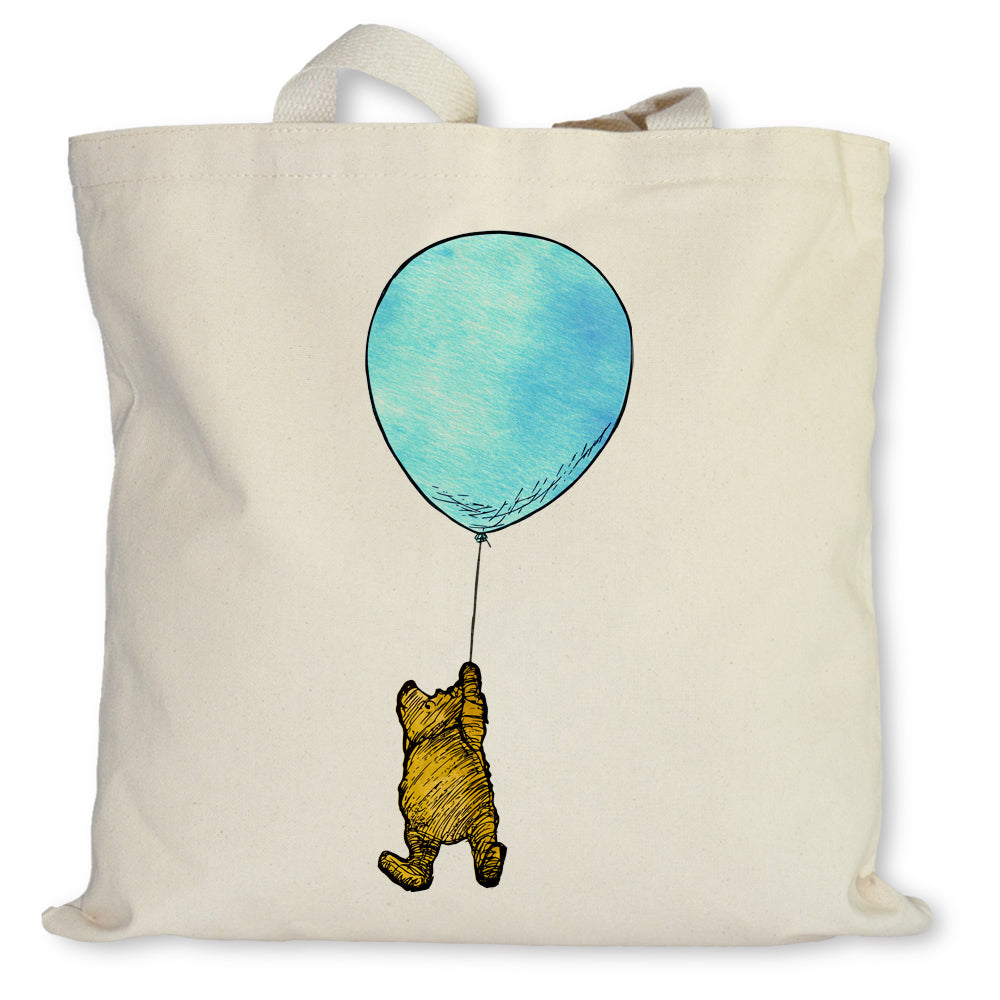 Winnie-The-Pooh With Balloon Tote Bag