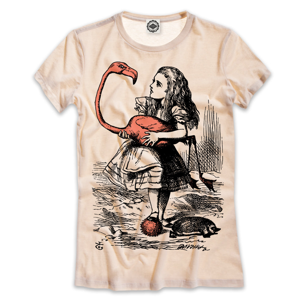 Alice In Wonderland Women's T-Shirt in Cream