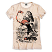 Alice In Wonderland Women's T-Shirt in Cream