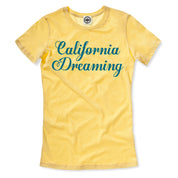 California Dreaming Women's T-Shirt in Yellow