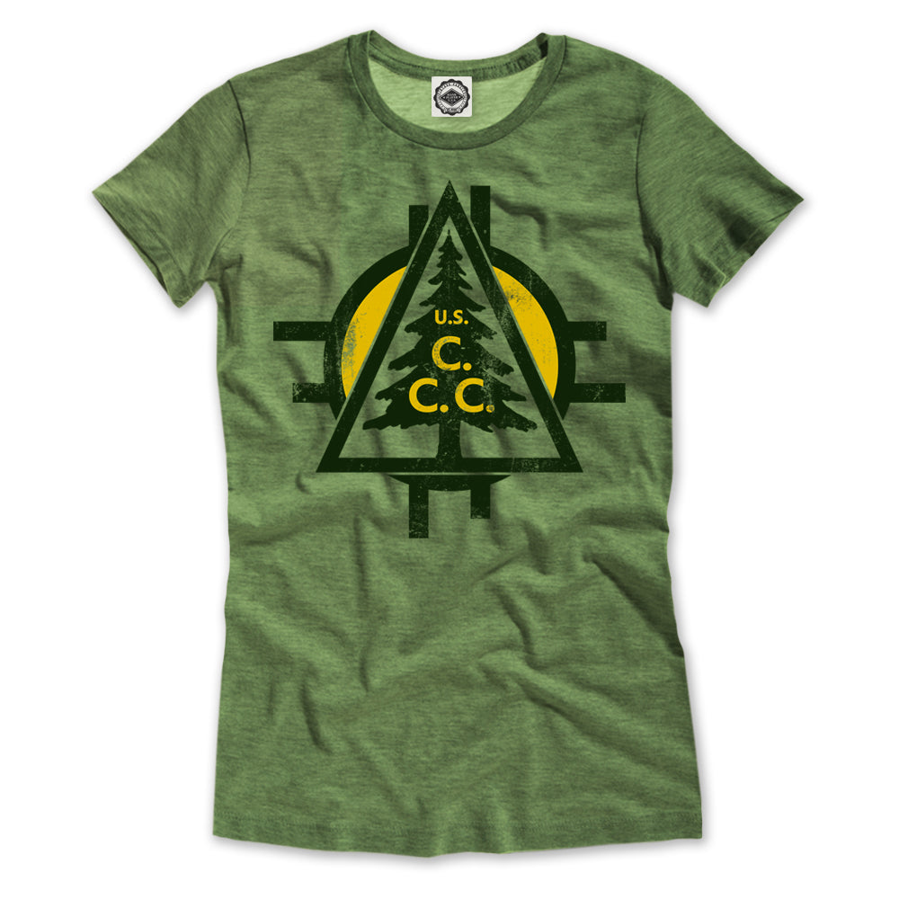 CCC (Civilian Conservation Corps) Tree Logo Women's Tee