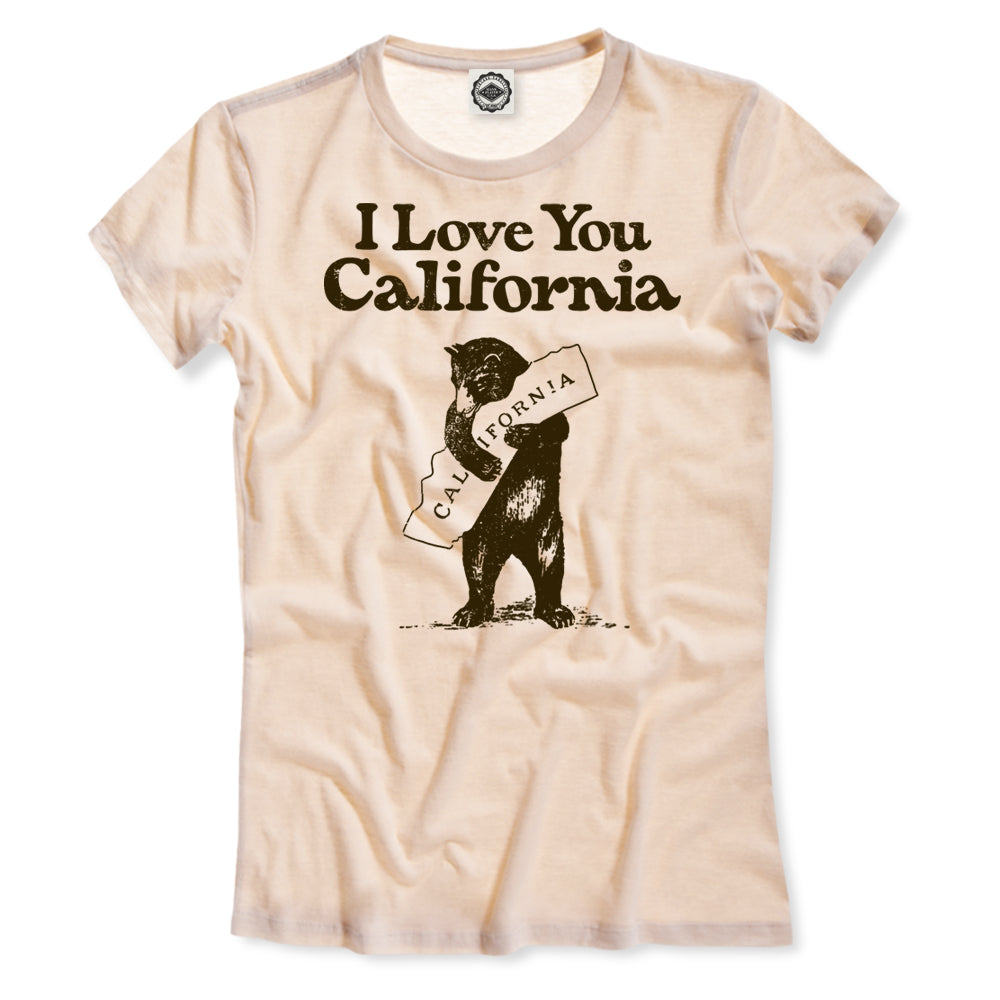 I Love You California Women's T-Shirt in Cream