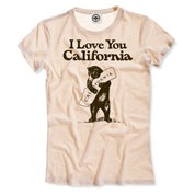 I Love You California Women's T-Shirt in Cream