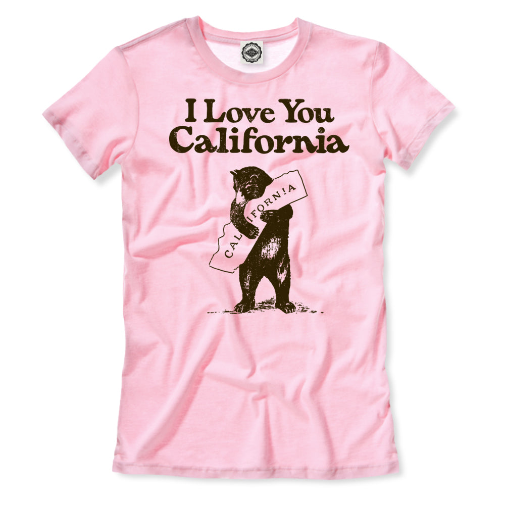 I Love You California Women's T-Shirt in Pink
