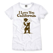 I Love You California Women's T-Shirt in White